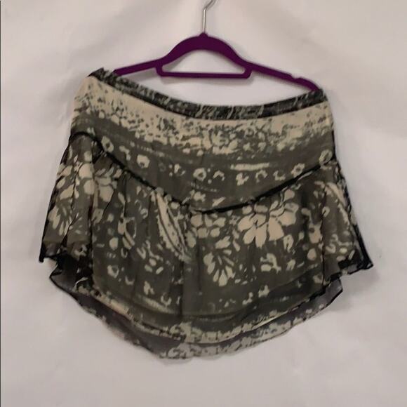 NWT CHASER‎ DRAWSTRING MULTICOLORED SILK SKIRT SZ S - Picture 5 of 7